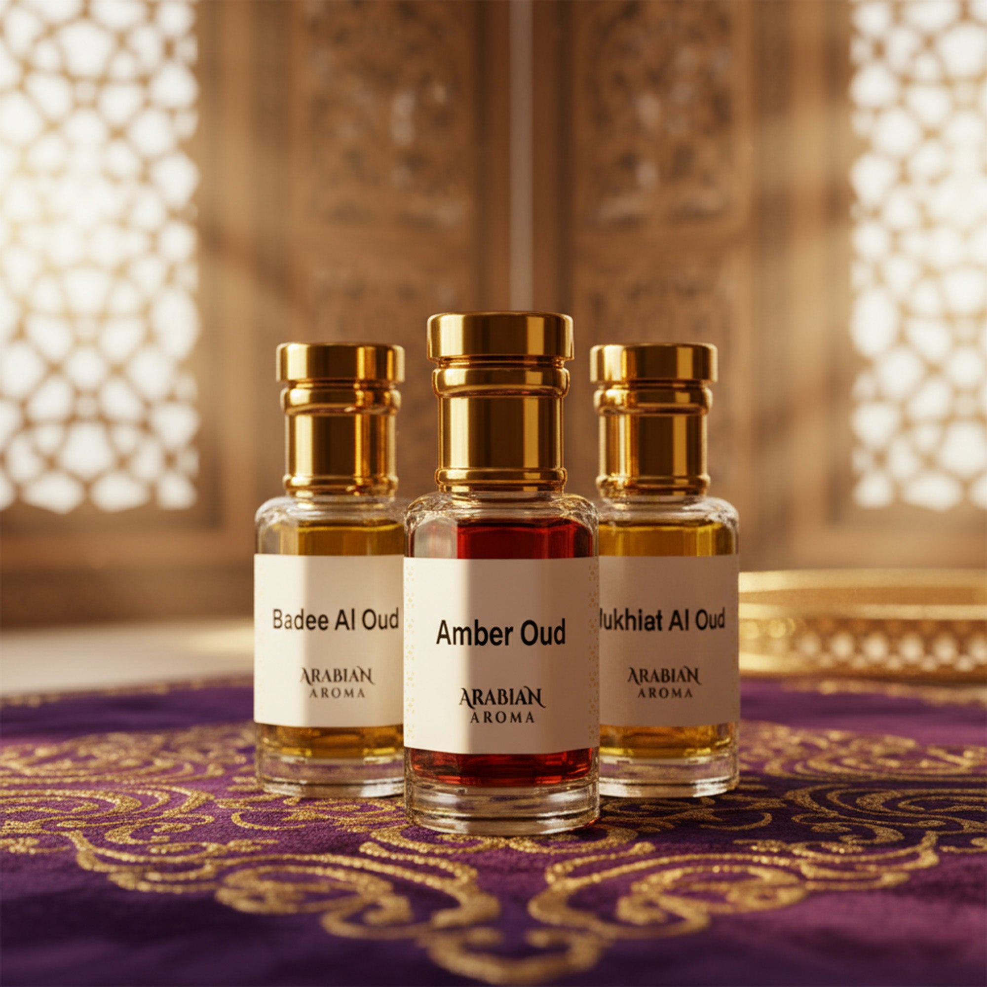 Badee Al Oud - Amber Oud - Mukhalat Al Badal Attar Set