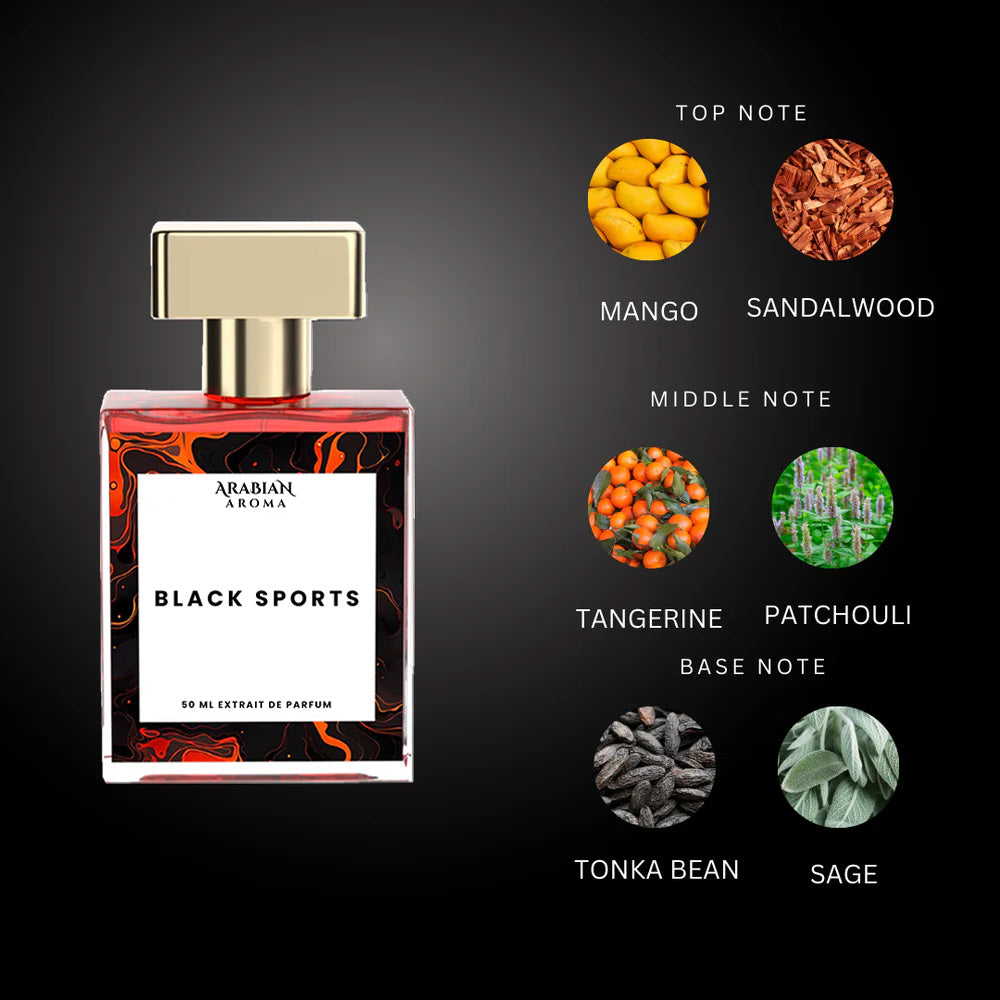 Black Sports By Arabian Aroma