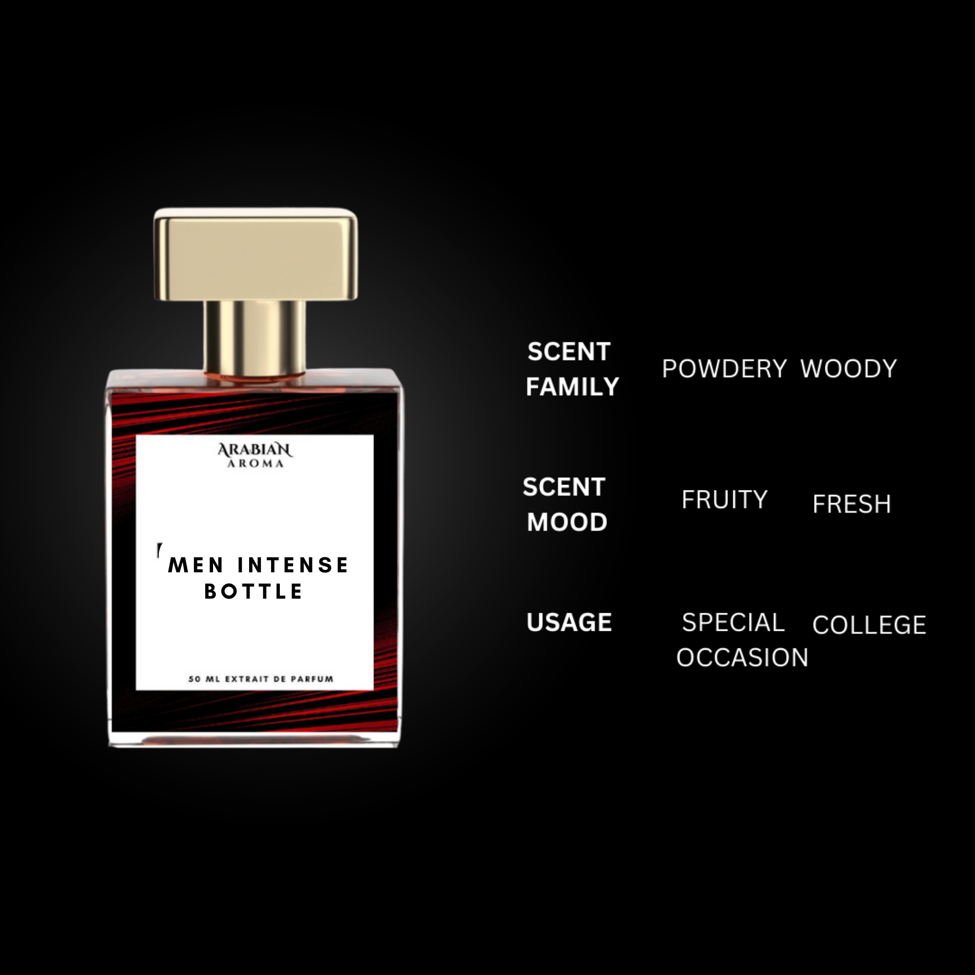 Men Intense Bottle By Arabian Aroma