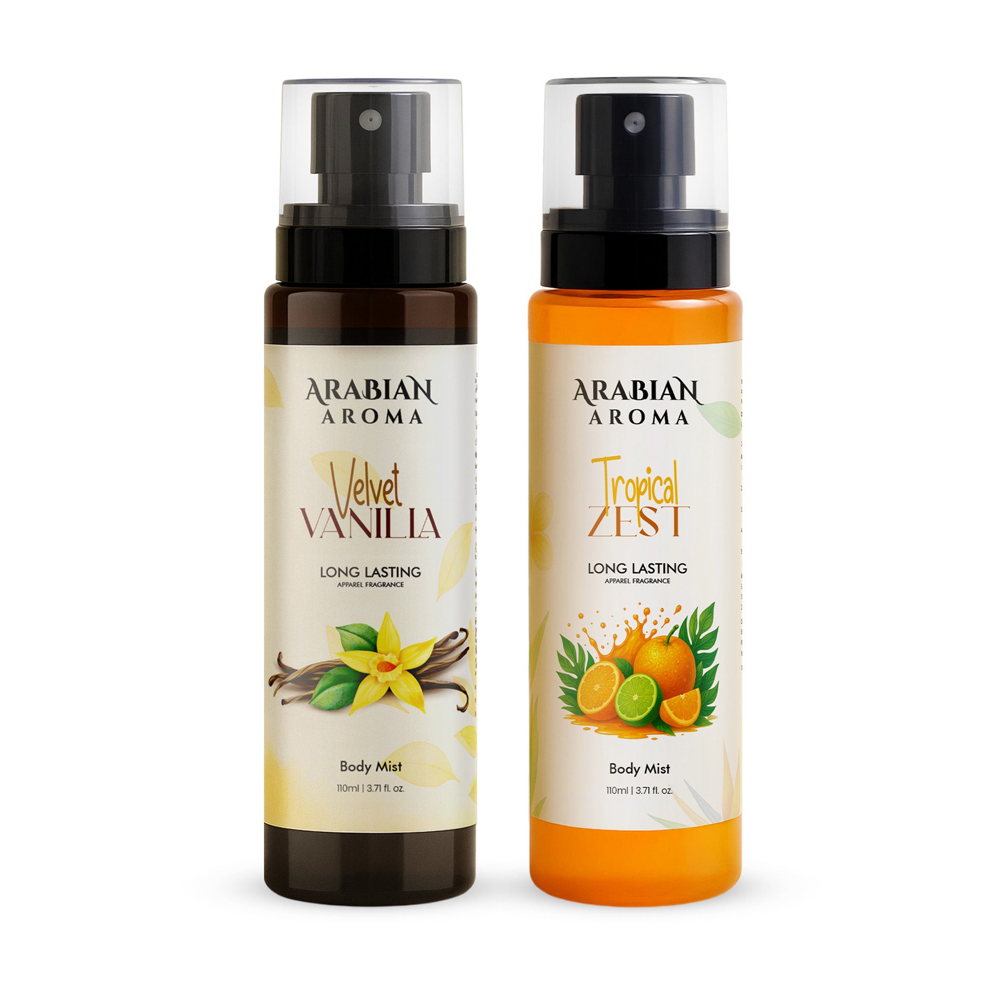 Tropical Zest & Velvet Vanilla Body Mist Combo