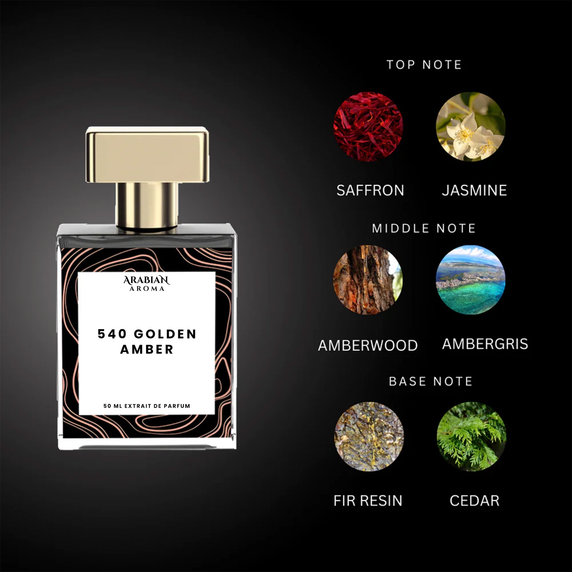 540 Golden Amber By Arabian Aroma