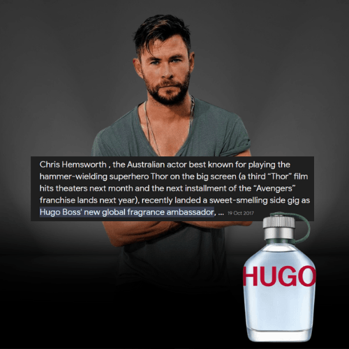 Hugo Boss Perfume Chris Hemsworth Aftershave Fragrance Hugo Boss
