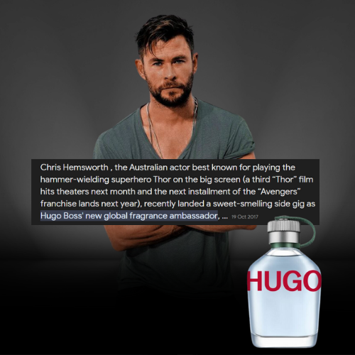 Chris Hemsworth Perfume