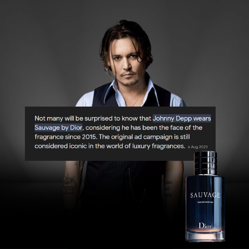 Johnny Depp Perfume