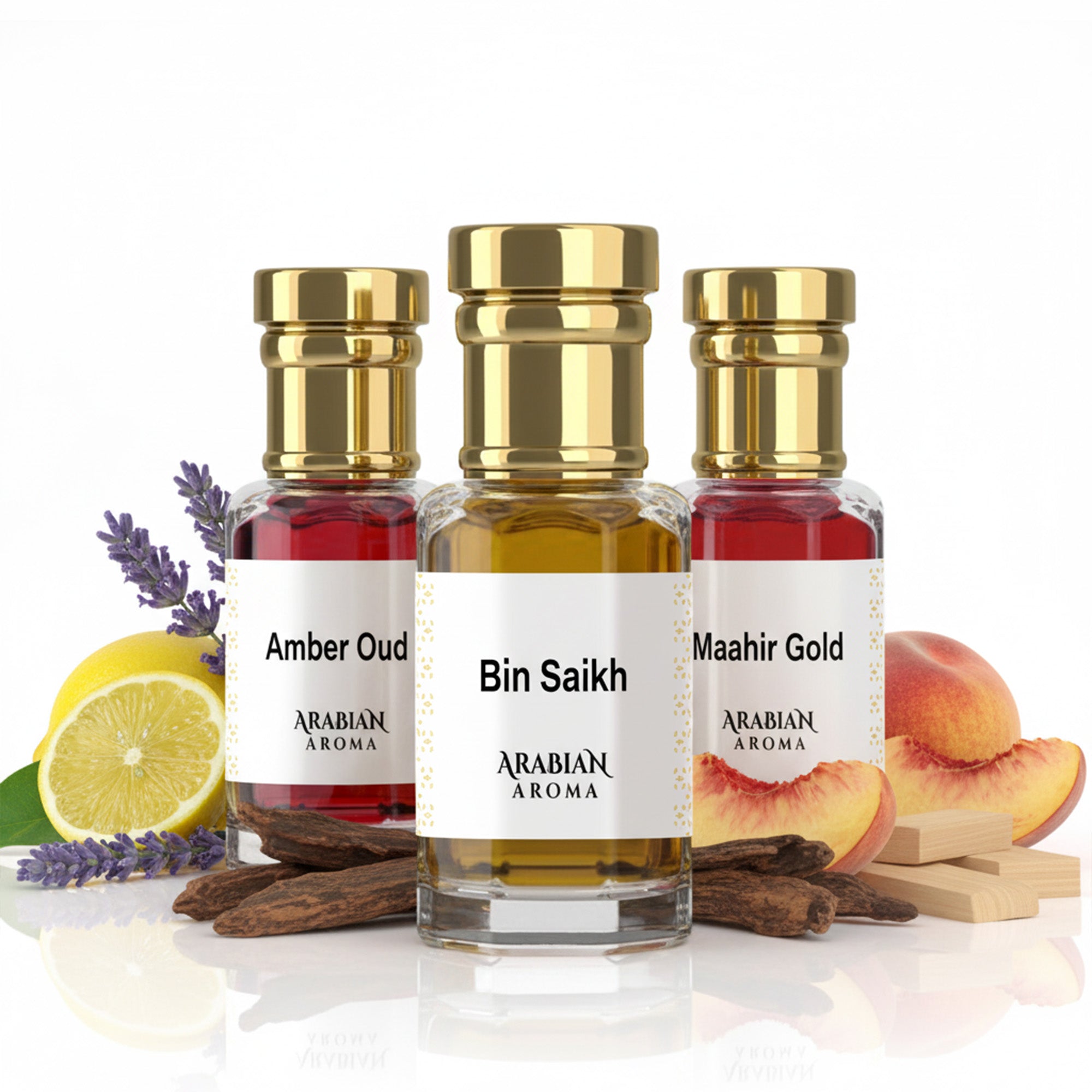 Bin Sikh - Amber Oud - Mahir Gold Attar Set