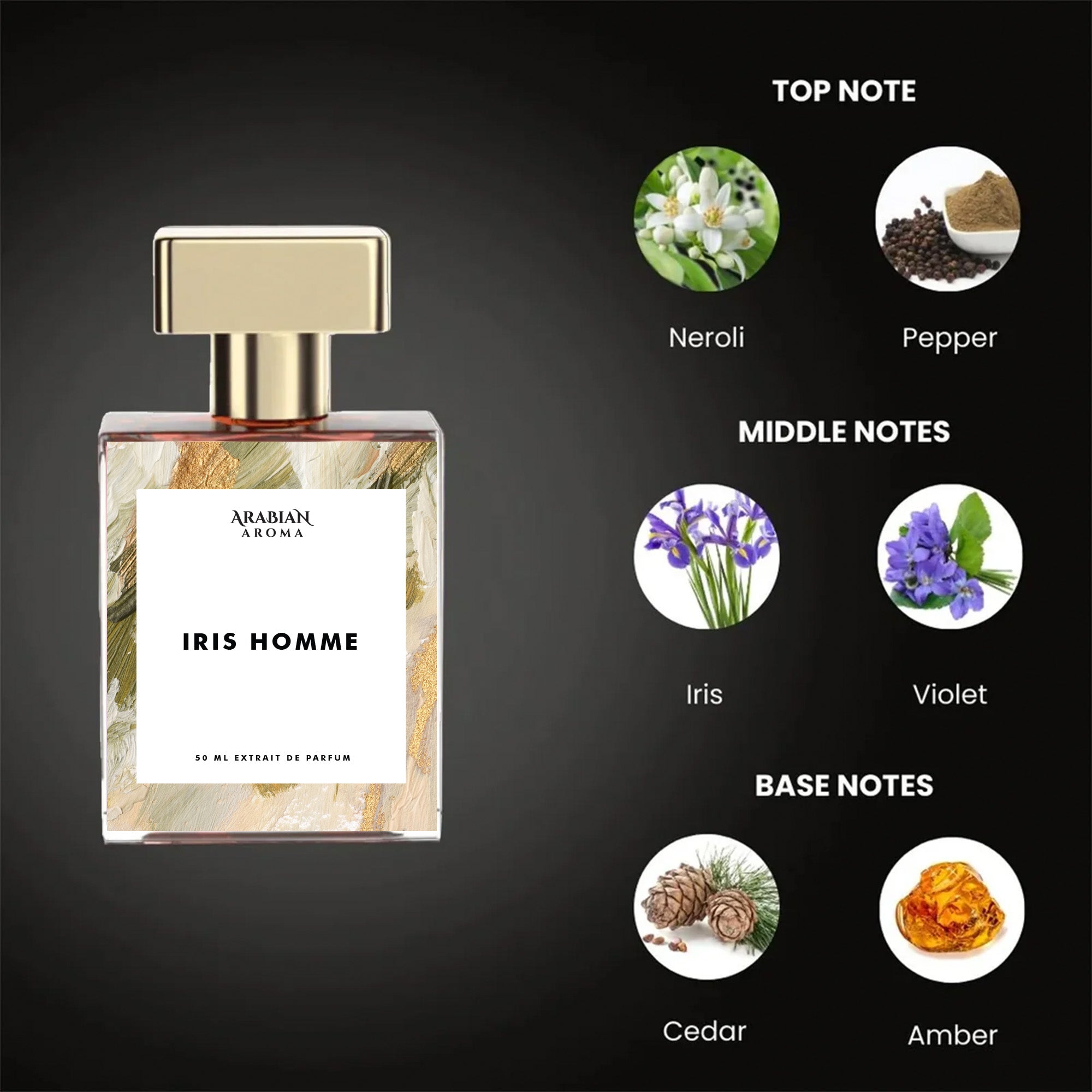 Iris homme By Arabian Aroma