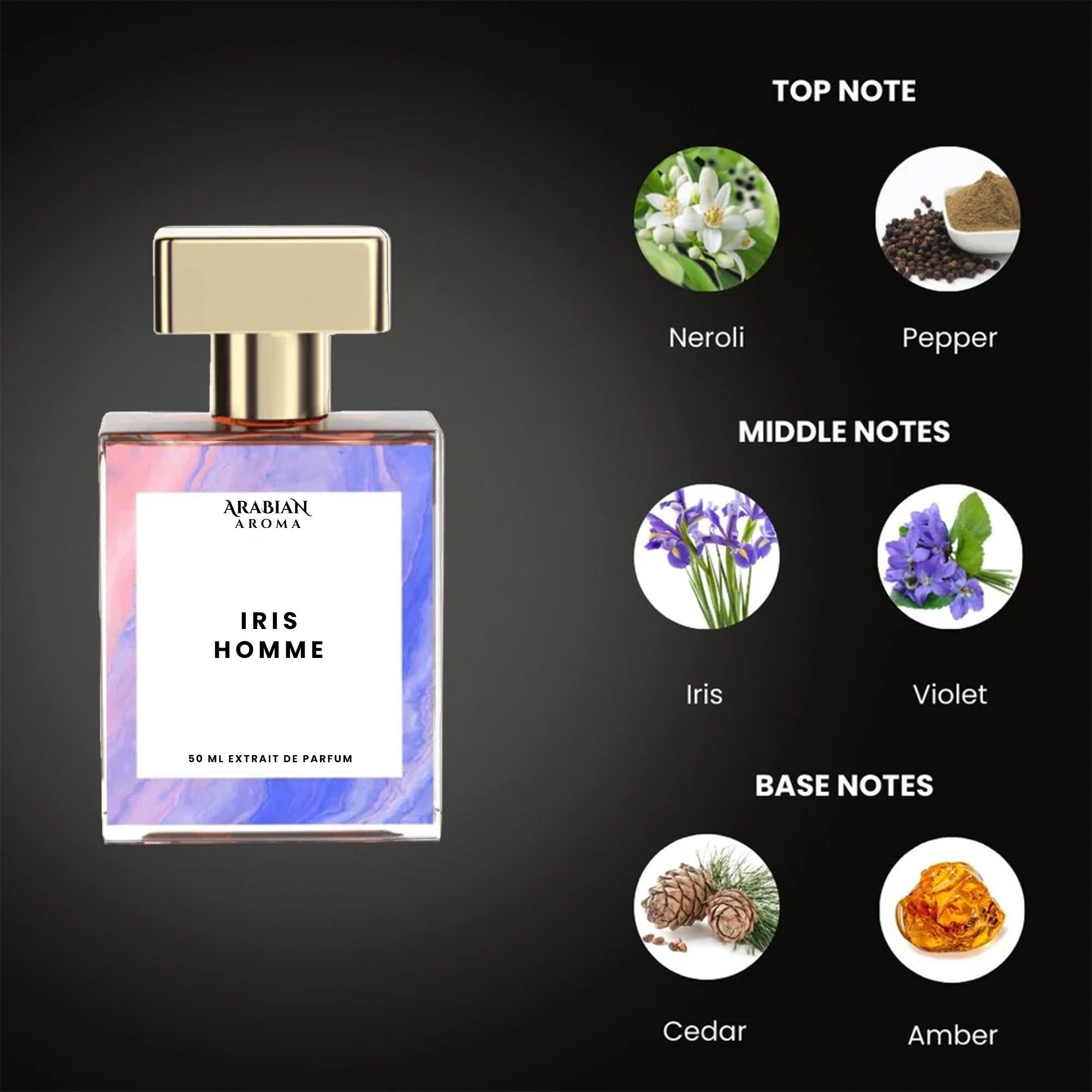 Iris homme By Arabian Aroma