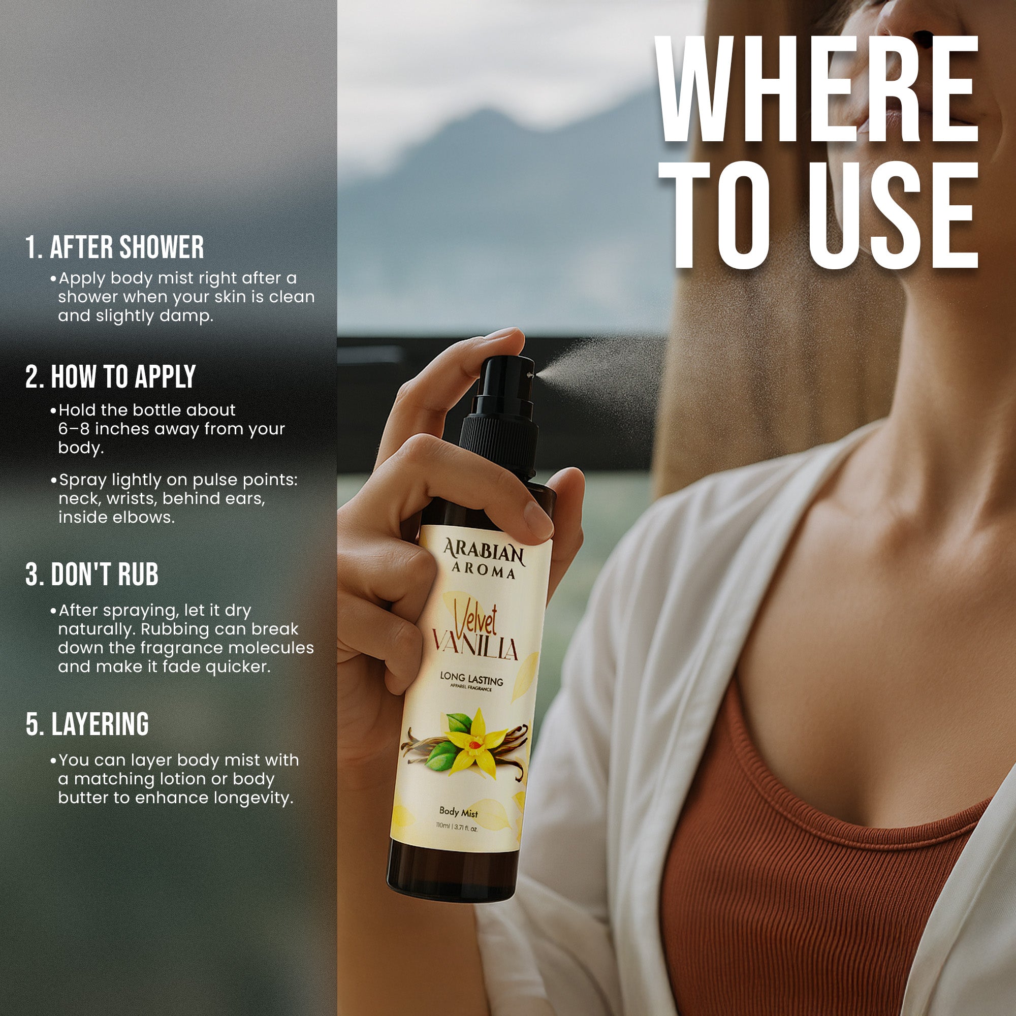 Tropical Zest & Velvet Vanilla Body Mist Combo
